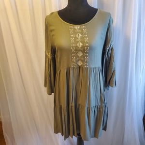 Mudd boho long sleeve dress
